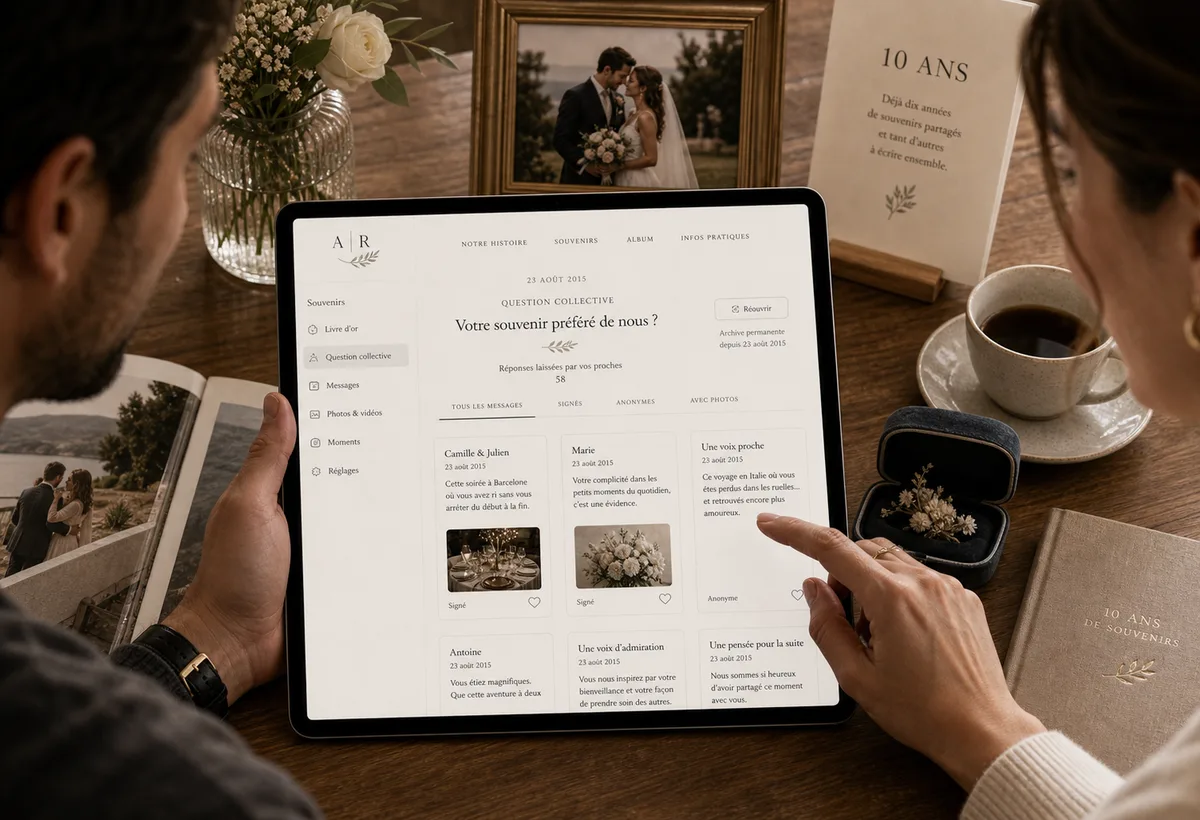 Question collective exportée et conservée par le couple